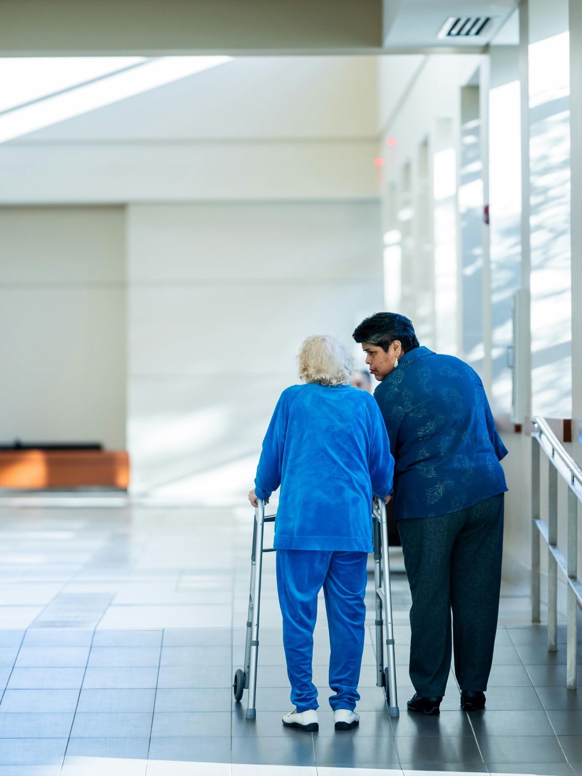 Care professional supporting independent living for seniors